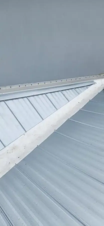 An image of a metal roof.