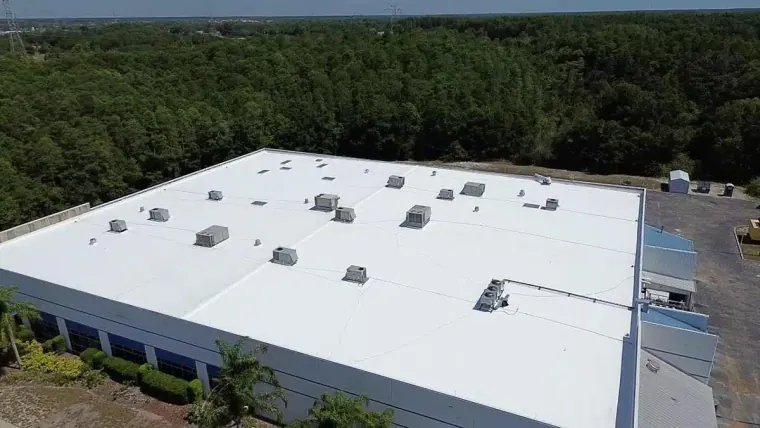 An image of a TPO roof.