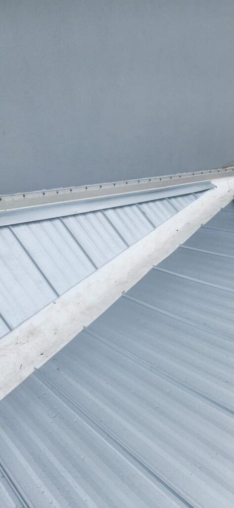 An image of a metal roof.